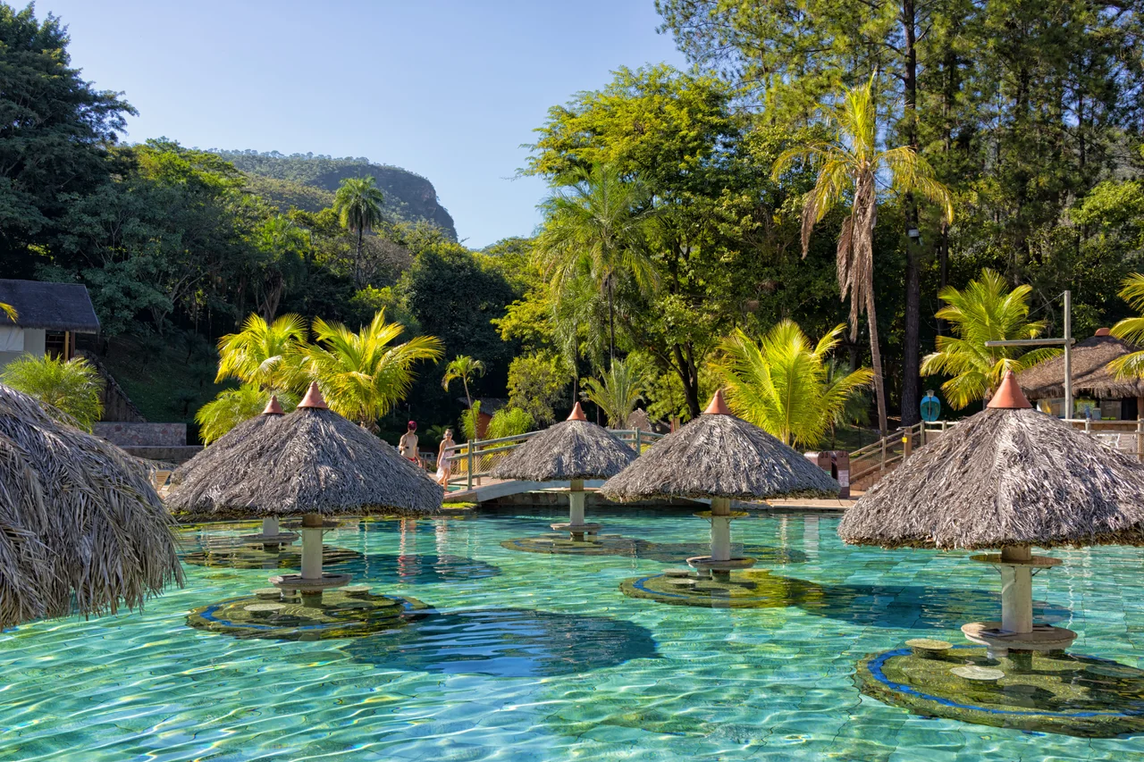 Hot Park. espaço turístico em Rio Quente, Goiás, Brasil.