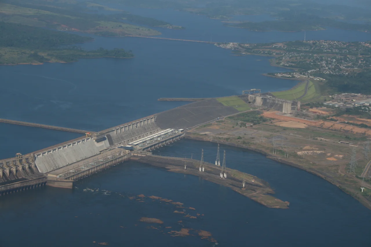 Vista aerea da represa de Tucuruí. Foto: Bruno Huberman