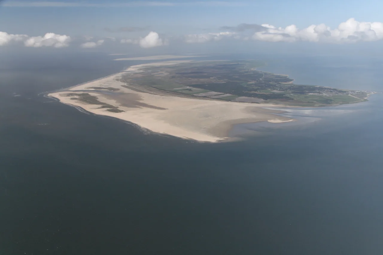 Aerial photograph of Rømø, Denmark
